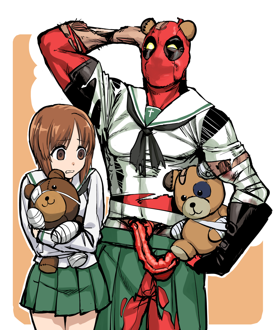Nishizumi Miho Boko And Deadpool Girls Und Panzer And 1 More Drawn By Debacoq Danbooru Nishizumi Miho Boko And Deadpool Girls Und Panzer And 1 More Drawn By Debacoq Danbooru