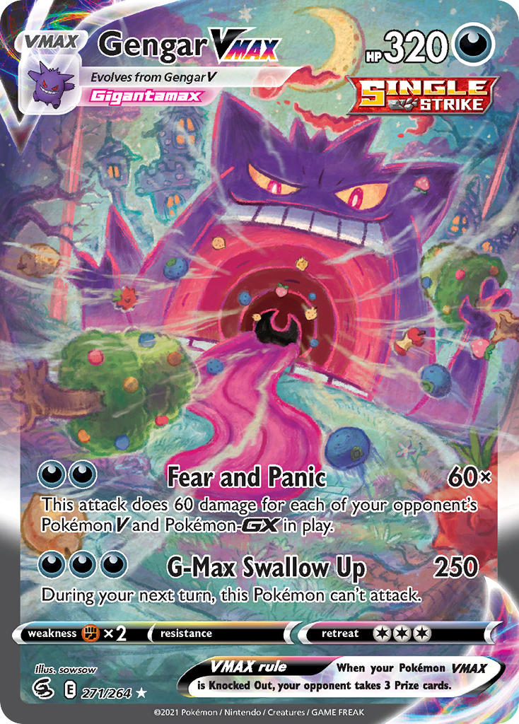 gengar and gigantamax gengar (pokemon and 1 more) drawn by sowsow