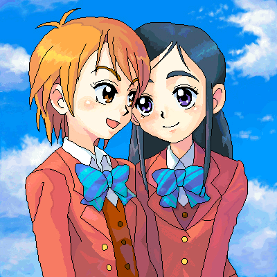 misumi nagisa and yukishiro honoka (precure and 1 more)
