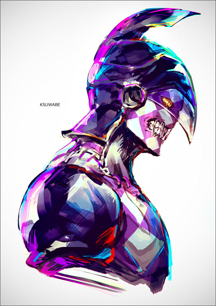 purple haze (jojo no kimyou na bouken and 1 more) drawn by k-suwabe