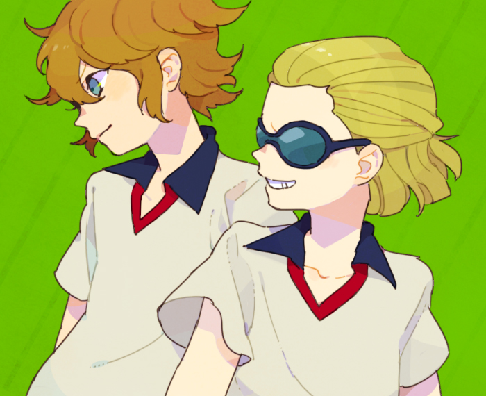 mark kruger and dylan keith (inazuma eleven) drawn by momo_(simio)