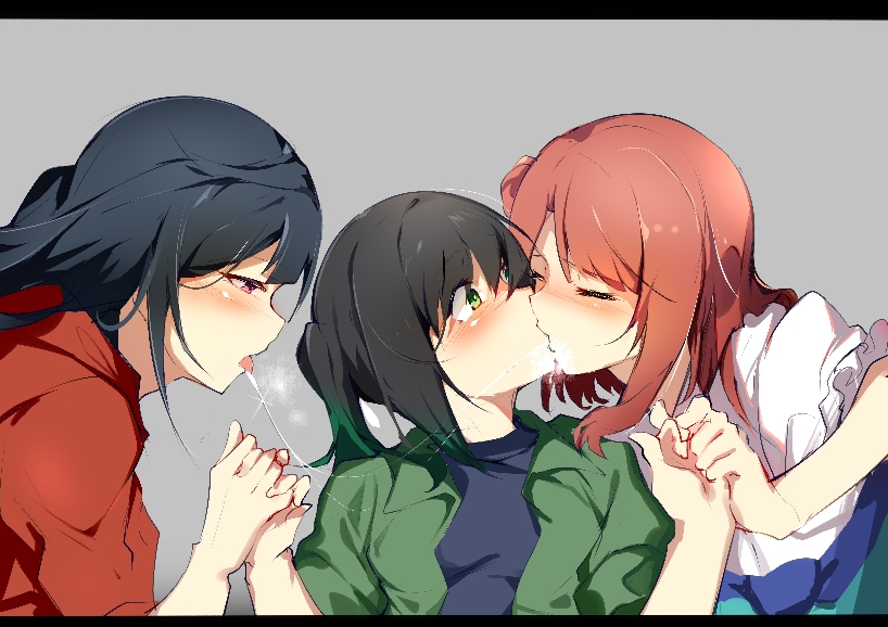yuki setsuna, uehara ayumu, and takasaki yu (love live! and 1 more) drawn by zhanzhangzlw