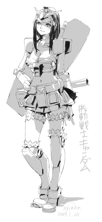 rx-78-2 gundam (gundam and 1 more) drawn by yasuda_akira
