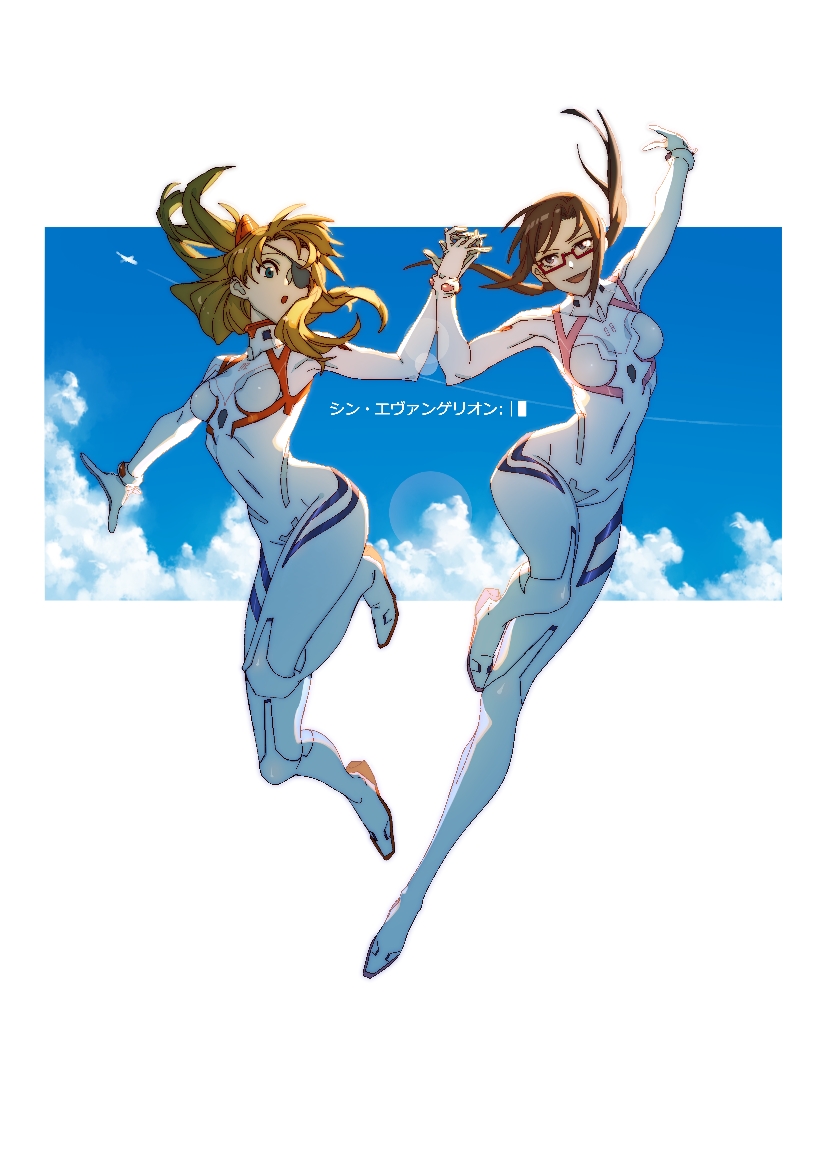 souryuu asuka langley and makinami mari illustrious (neon genesis evangelion and 2 more) drawn by zounao_(405609)