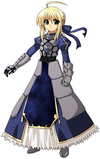 artoria pendragon and saber (fate and 1 more) drawn by sawano_akira