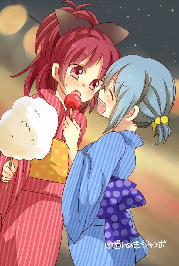 miki sayaka and sakura kyoko (mahou shoujo madoka magica) drawn by zawameki
