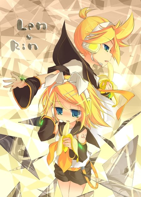 kagamine rin and kagamine len (vocaloid) drawn by sakurano_miya