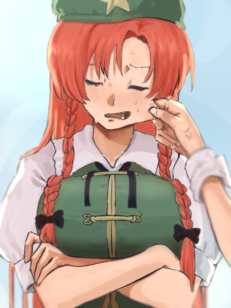 izayoi sakuya and hong meiling (touhou) drawn by mozupoko