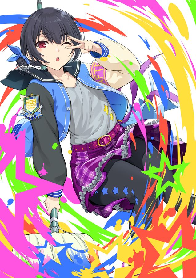 morino rinze (idolmaster and 1 more) drawn by mofu_(mof_swimradio)