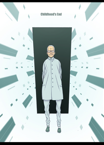 arthur c. clarke (2001 a space odyssey and 1 more) drawn by fujii_toshiaki