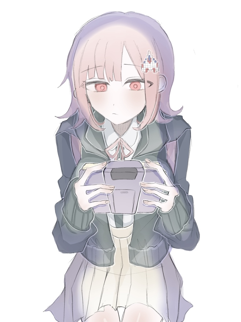 nanami chiaki (danganronpa and 2 more) drawn by pi_no_(pino)