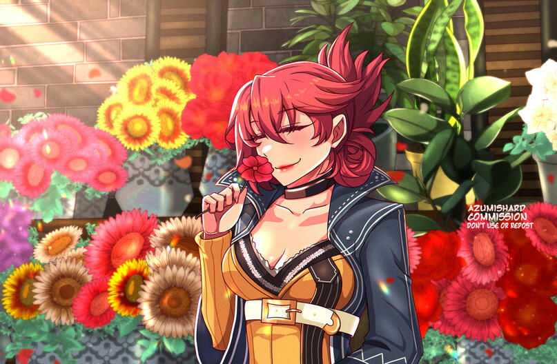 sara valestein (eiyuu densetsu and 1 more) drawn by azumishard