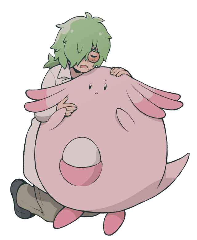 chansey and toren (pokemon and 1 more) drawn by minashirazu