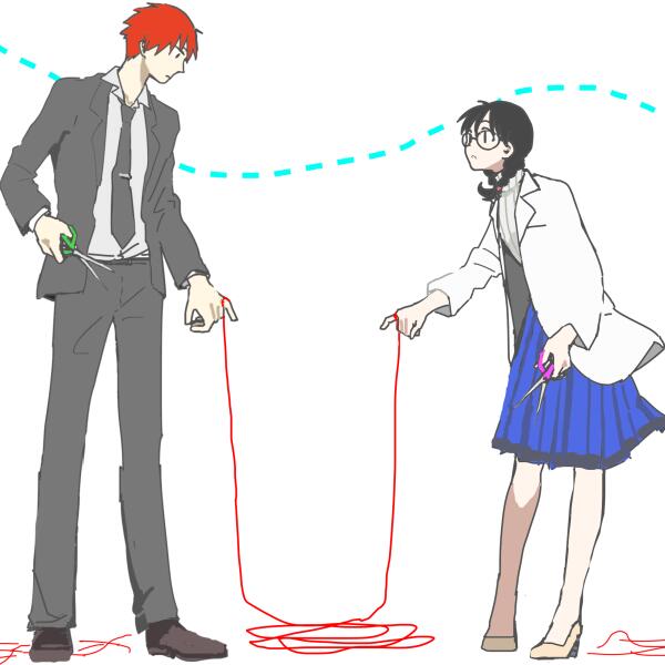 akabane karma and okuda manami (ansatsu kyoushitsu) drawn by moimoi_(iserror)