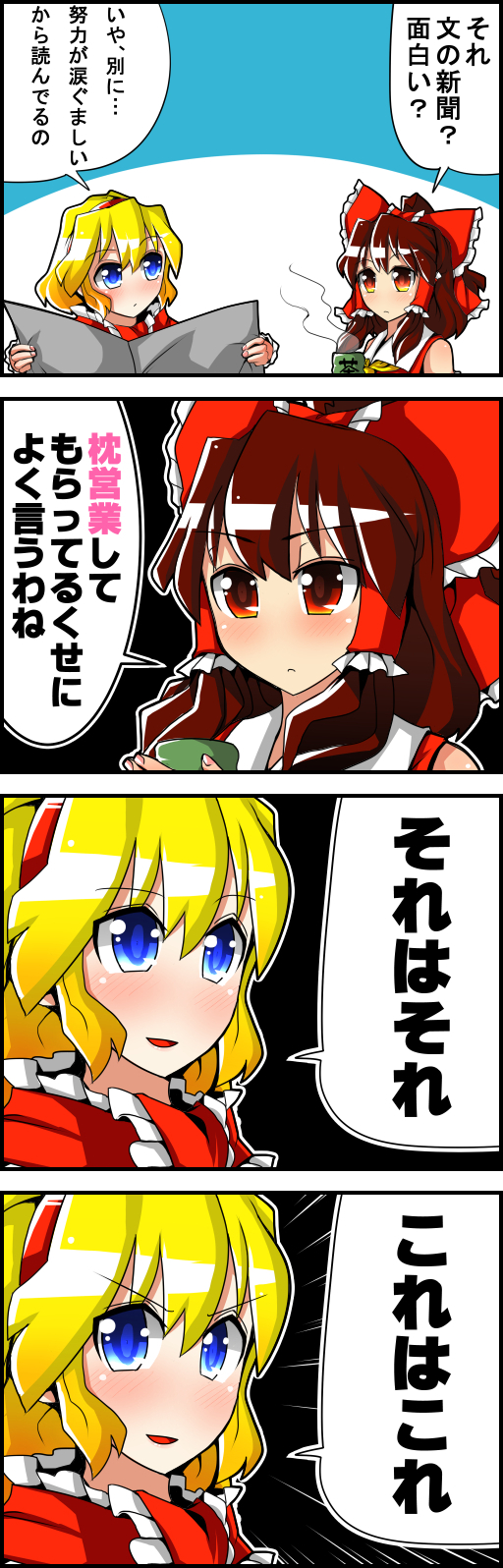 hakurei reimu and alice margatroid (touhou) drawn by sei_(kaien_kien)