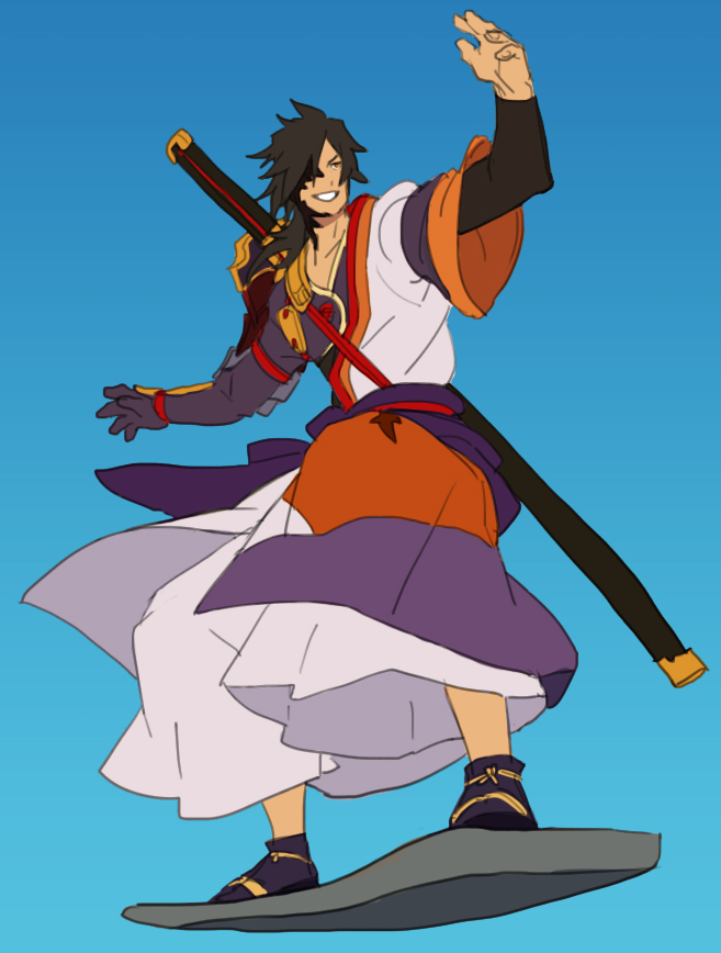 rokurou rangetsu (tales of and 1 more) drawn by yarr