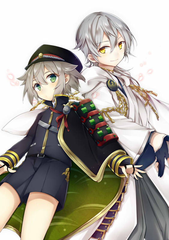 tsurumaru kuninaga and hotarumaru (touken ranbu) drawn by leeannpippisum