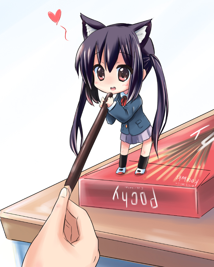 nakano azusa (k-on!) drawn by kurou_(quadruple_zero)