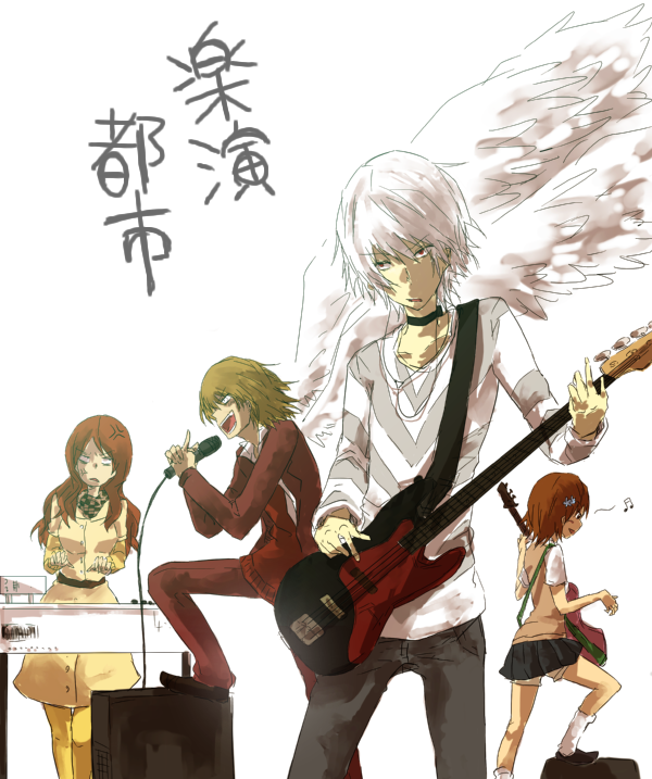 misaka mikoto, accelerator, mugino shizuri, and kakine teitoku (toaru majutsu no index) drawn by goskt10trr