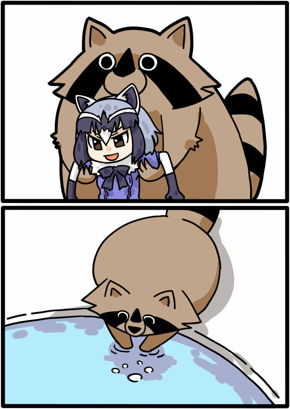 common raccoon (kemono friends) drawn by seki_(red_shine)