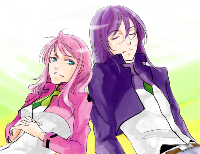 tieria erde and feldt grace (gundam and 1 more) drawn by ta_ko