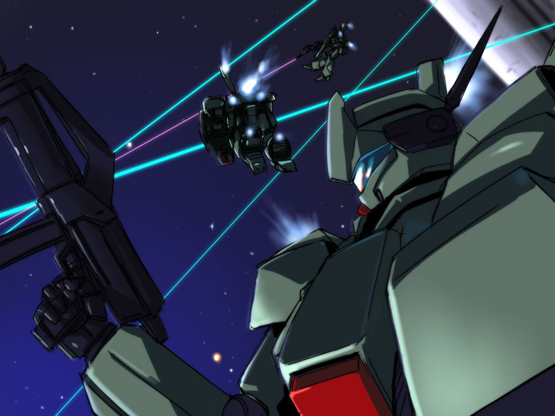 jegan (gundam and 1 more) drawn by michael_f91
