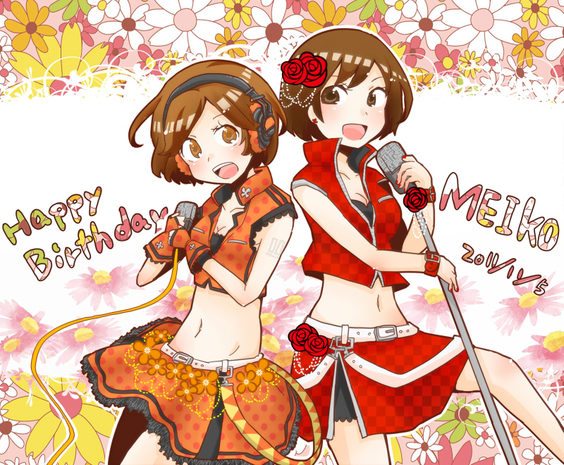 meiko and sakine meiko (vocaloid) drawn by zakuro_(rinlen115)