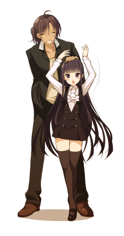 shirakiin ririchiyo and sorinozuka renshou (inu x boku ss) drawn by ohta_yuichi