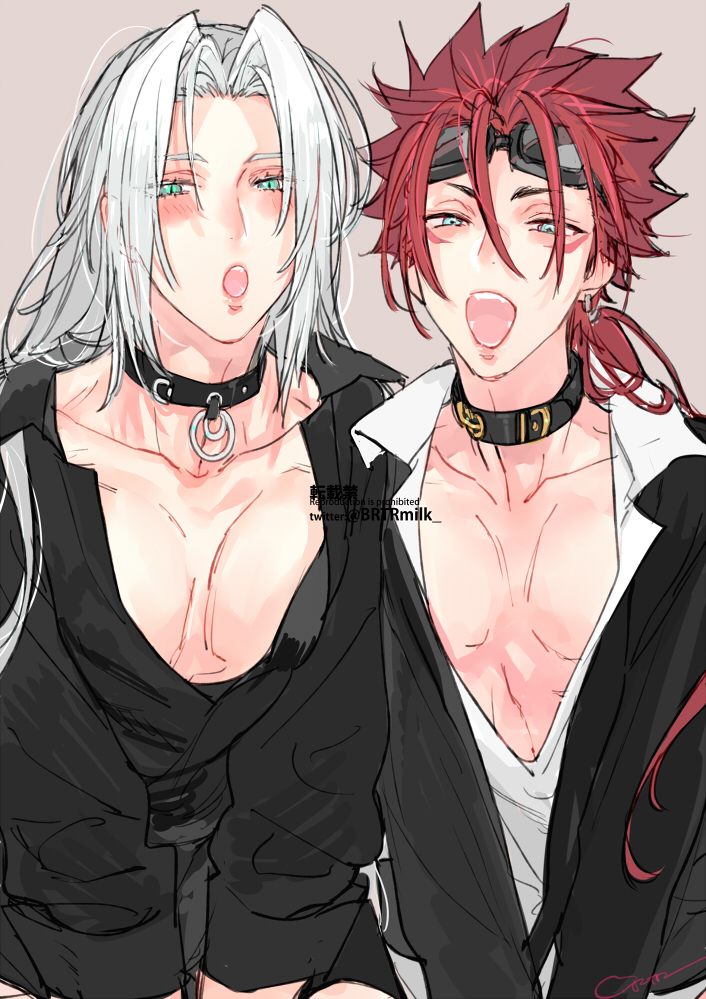 sephiroth and reno (final fantasy and 2 more) drawn by toujou_sakana