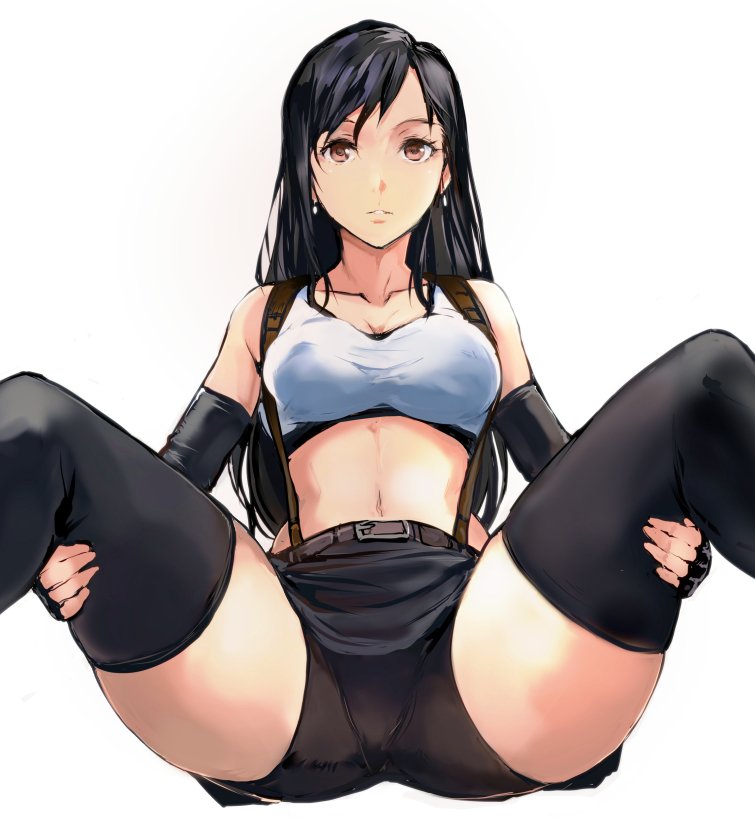 tifa lockhart (final fantasy and 2 more) drawn by kamisimo_90