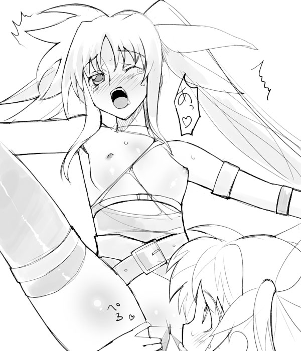 fate testarossa and takamachi nanoha (lyrical nanoha and 1 more) drawn by a1_(initial-g)