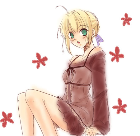 artoria pendragon and saber (fate and 1 more) drawn by sinko_(sinsin)