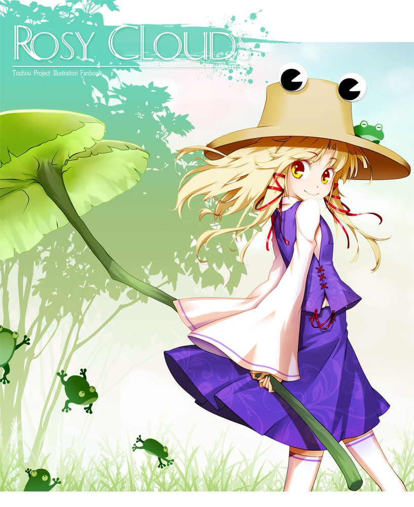 moriya suwako and pyonta (touhou) drawn by hong_(white_spider)