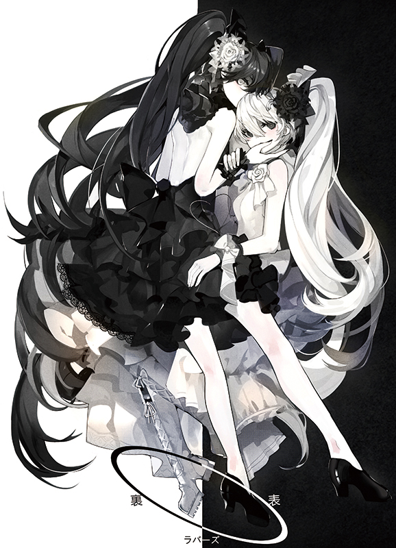 hatsune miku (vocaloid and 1 more) drawn by saberiii