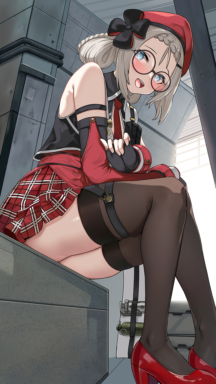 mp5 and peri (girls' frontline and 1 more) drawn by jamgom