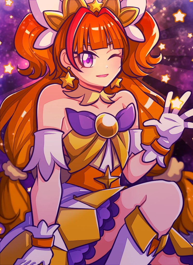 amanogawa kirara and cure twinkle (precure and 1 more) drawn by 1jumangoku