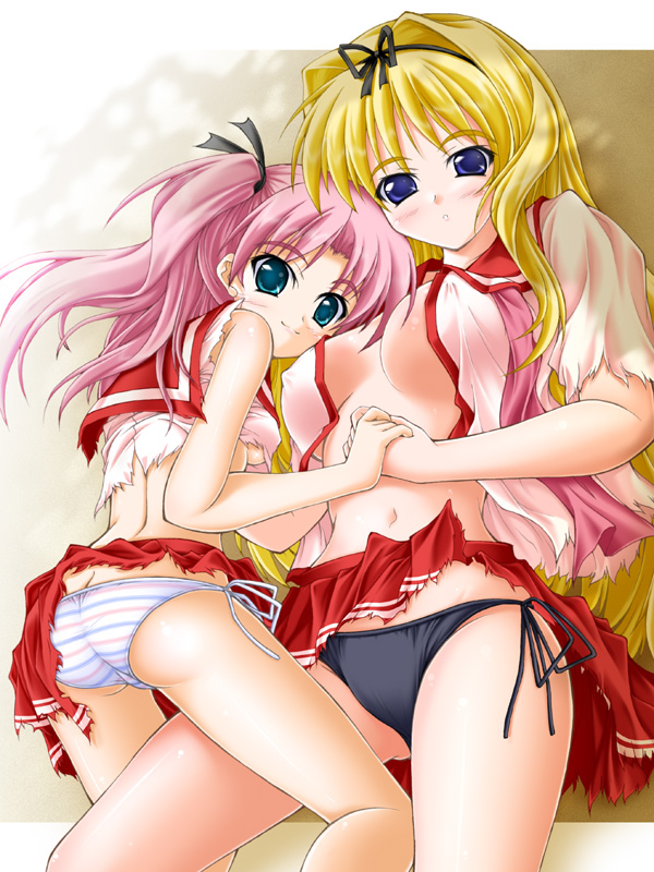 kusugawa sasara and maaryan (to heart and 1 more) drawn by akimoto_dai