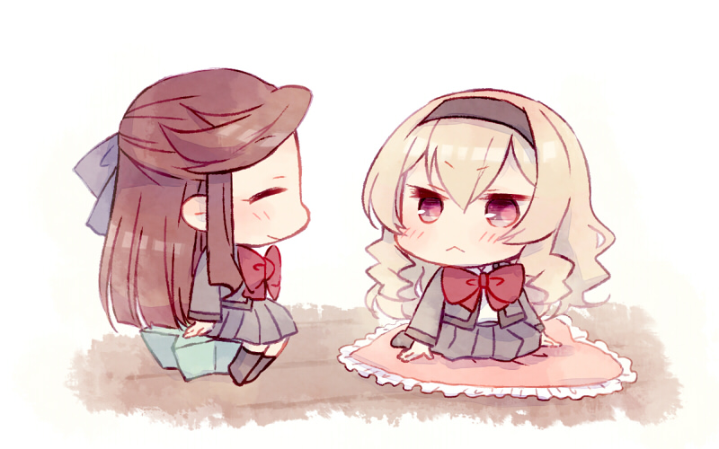 saijou claudine and tendou maya (shoujo kageki revue starlight) drawn by wato_(ko)