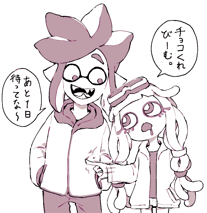 harmony and clash (splatoon and 1 more) drawn by mattsun