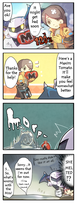 red, meta knight, mii, and mii gunner (pokemon and 3 more) drawn by onomicha