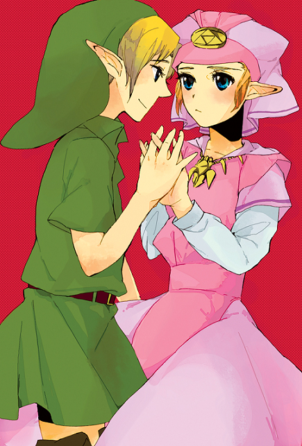 link, princess zelda, young link, and young zelda (the legend of zelda and 1 more)