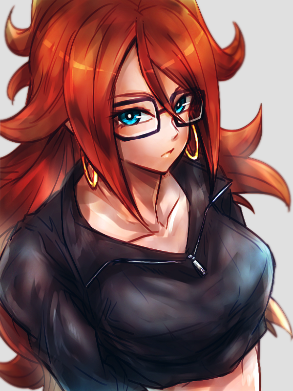 android 21 (dragon ball and 1 more) drawn by kemachiku