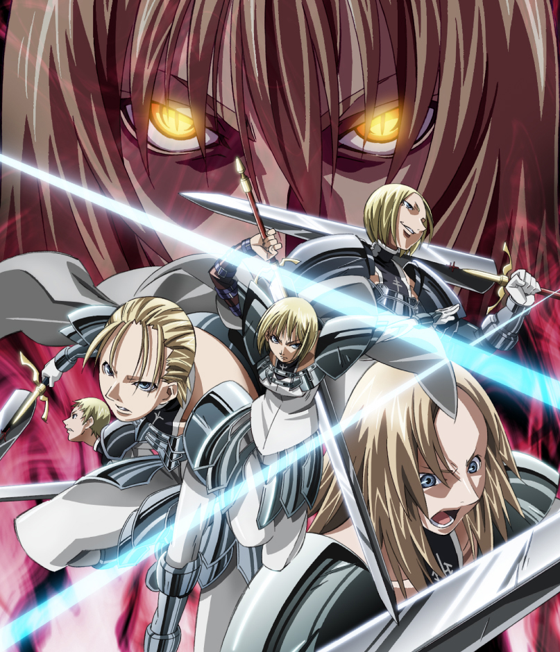 clare, miria, helen, deneve, jean, and 1 more (claymore) drawn by misopetha-menos