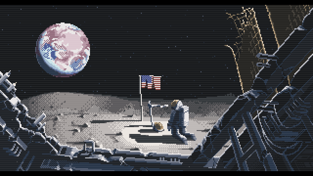 neil armstrong and buzz aldrin (original and 1 more) drawn by setamo_map