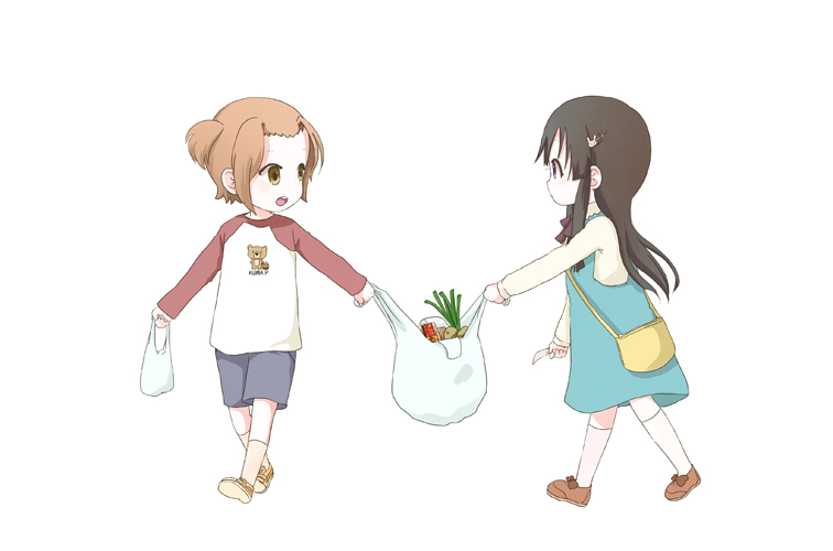 akiyama mio and tainaka ritsu (k-on!) drawn by komugiko