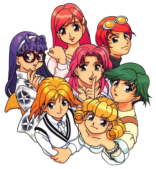 omokane saki and charlette (quiz nanairo dreams) drawn by ikeno_daigo