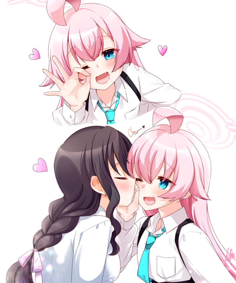 sensei, hoshino, and female sensei (blue archive) drawn by rarasa_(rarasa)