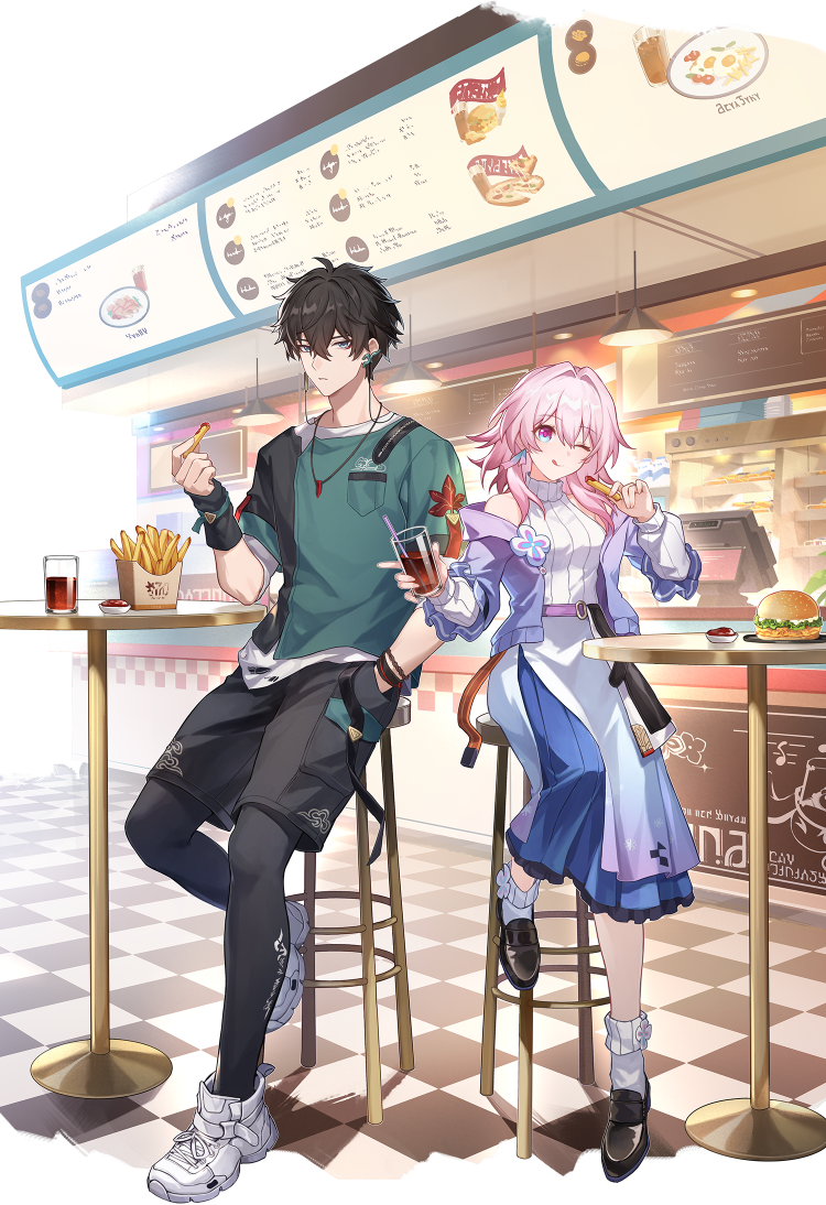 march 7th and dan heng (honkai and 1 more)