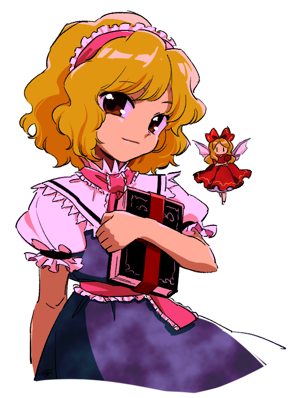 alice margatroid and hourai doll (touhou and 1 more) drawn by fujihana_(mugenpixel)