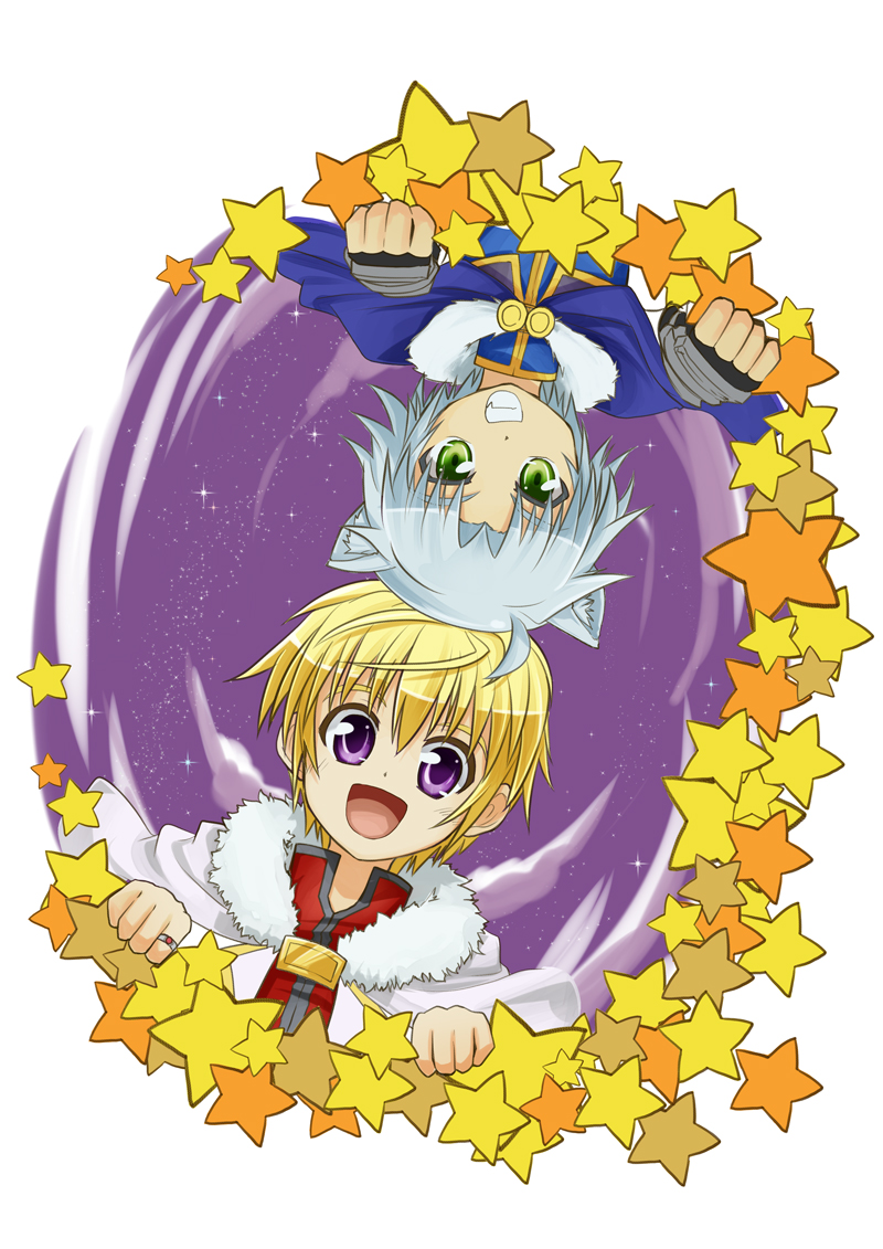 cinque izumi and gaul galette des rois (dog days) drawn by toosaka_reido